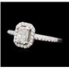 Image 1 : 0.93 ctw Diamond Ring - 14KT White Gold