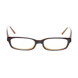 Chanel Brown Acetate Rectangle Eyeglasses