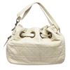 Image 1 : Christian Dior Cream Cannage Quilted Lambskin Leather Drawstring Shoulder Bag