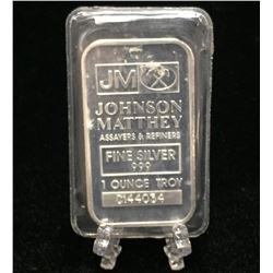 JM 1oz Johnson Matthey Silver Bar