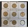 Image 1 : Lot of 9 - US $1 Presidential Dollars, Susan B. Anthony, Sacagawea