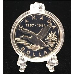 1997 $1 Proof Silver 10th Anniversary of the Loon