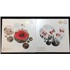 Image 2 : Lot of 2 - 2015 25-Cents Canadian Flag and 2015 Remembrance Coins Colour/Non