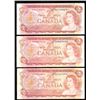 Image 1 : Lot of 3 - 1974 Canada $2 Bank of Canada Banknotes