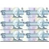 Image 1 : Lot of 6 - 1986 Canada $5 Bank of Canada Consecutive Serial Numbers