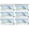 Image 2 : Lot of 6 - 1986 Canada $5 Bank of Canada Consecutive Serial Numbers