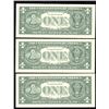 Image 2 : Lot of 3 - 2013 US $1 Federal Reserve Note Consecutive Serial Numbers