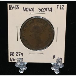 1832 Nova Scotia Half Penny Token VG+