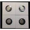 Image 2 : Lot of 4-Netherland 10-Cents Silver coins