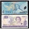 Image 1 : Lot of 2 - Reserve Bank of New Zealand $2, $10 Banknotes