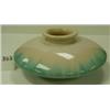 Image 1 : Squat White/Blue Glaze SATELLITE VASE