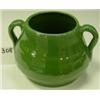 Image 1 : GREEN Double-Handled Vase - Marked