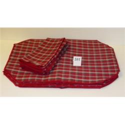 LONGABERGER Plaid Tidings Placemats (6)