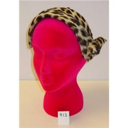 Vintage 1950's LEOPARD HEADBAND