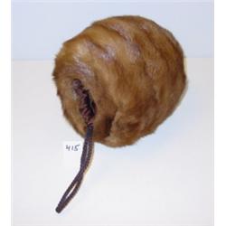 Vintage MINK MUFF - Natural Brown