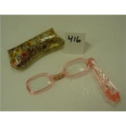 1950's LORGNETTE/OPERA Glasses - Pink