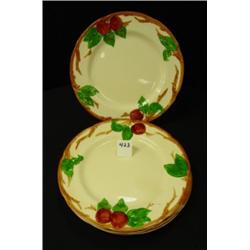 FRANCISCAN "Apple" Dinner Plates (4)