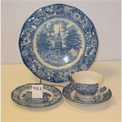Blue Ironstone TRANSFERWARE - Landmarks