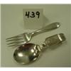 Image 1 : STERLING Baby Spoon & STERLING Fork