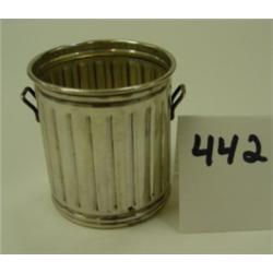 STERLING "Garbage Can" Cigarette Holder