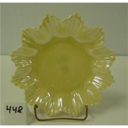 IRISH BELLEEK 12 Pointed Leaf Nut Dish