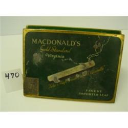 MacDonald's CIGARETTE TIN Gold Standard