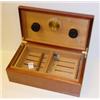 Image 1 : Large Wood CIGAR HUMIDOR - Walnut