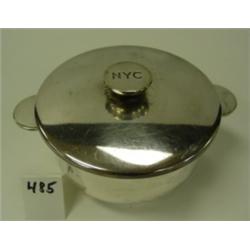 Railroad NYC Silver Plate Sugar Bowl