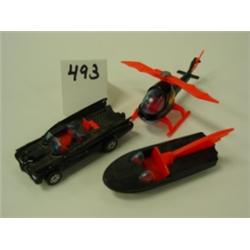CORGI BATMAN Vehicles - Boat/Car/Copter