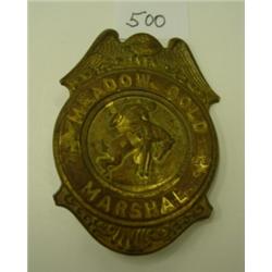 1930's MEADOW GOLD Marshal Badge