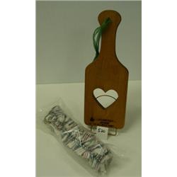 1987 LONGABERGER Heart Paddle & Garter