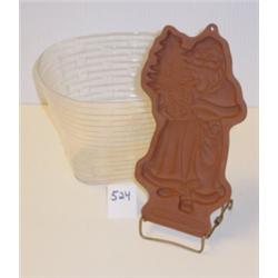 LONGABERGER Kris Kringle Cookie Mold ++