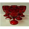 Image 1 : RUBY GLASS Goblets - Set of 6