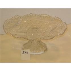 1930's Glass Cake/Dessert Pedestal