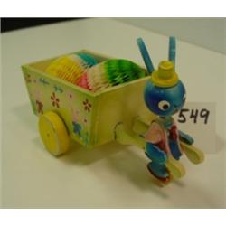 Wood Painted EASTER RABBIT Candy Holder