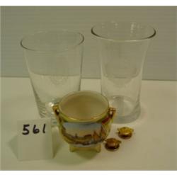 WWII Collectibles - Buttons & Glasses +