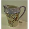 Image 1 : 40's Iridized Pitcher w/Birds & Flowers