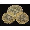 Image 3 : Vintage LACE DOILY/DOILIES - Lot of 9