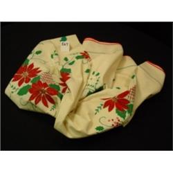 Round CHRISTMAS TABLECLOTH - Poinsettia