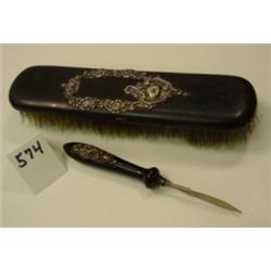 STERLING Trimmed Dresser Set