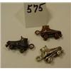Image 1 : 1950's ROLLER SKATE Charms - Lot of 3