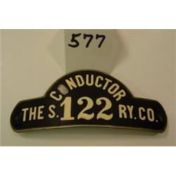 Vintage RAILROAD Conductor Hat Badge