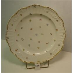 LIMOGES Plate - Ahrenfeldt - Floral
