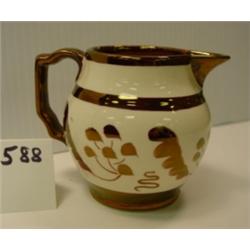Copper Lustre Creamer OLD CASTLE - Engl