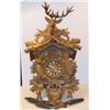 Image 1 : Handcarved CUCKOO CLOCK - Stag on Top