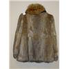 Image 2 : RABBIT FUR JACKET with RED FOX Collar