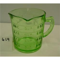 Green Glass KELLOGG'S Measuring Cup