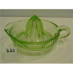 Ribbed VASELINE GLASS Reamer