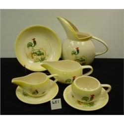 Paden City Pottery ROOSTER Dishes - 7
