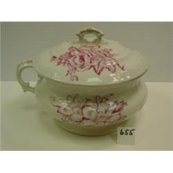 Transferware CHAMBER POT Pink Floral